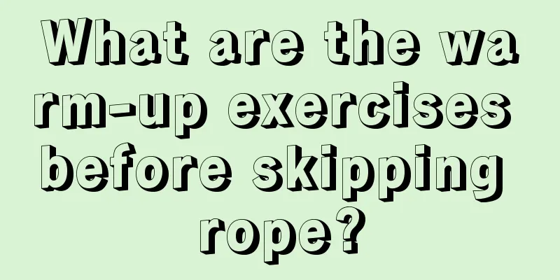 What are the warm-up exercises before skipping rope?