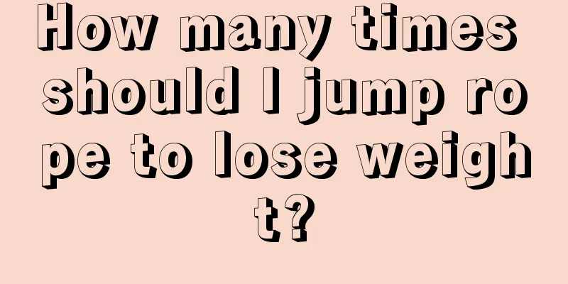 How many times should I jump rope to lose weight?