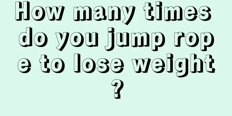 How many times do you jump rope to lose weight?