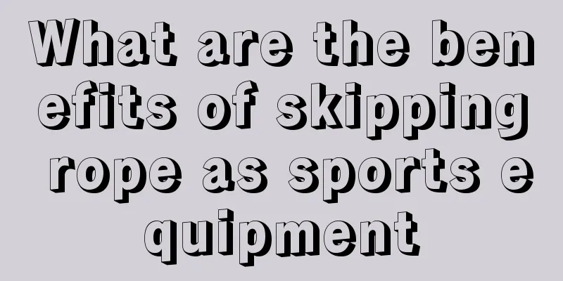 What are the benefits of skipping rope as sports equipment