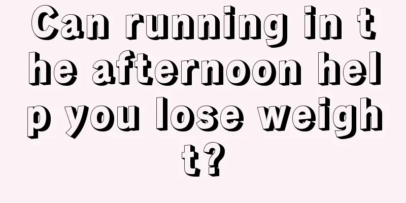 Can running in the afternoon help you lose weight?