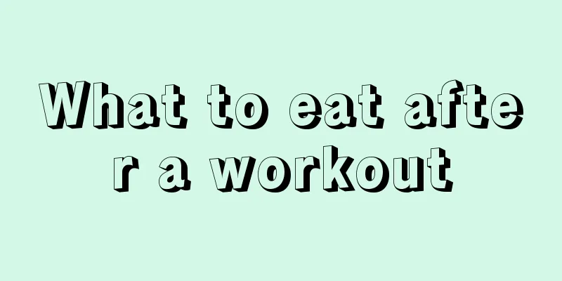 What to eat after a workout