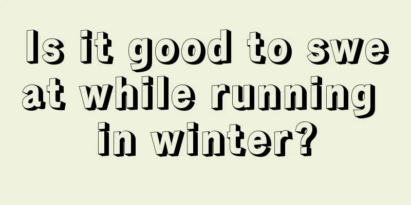 Is it good to sweat while running in winter?