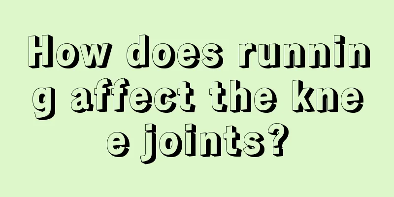 How does running affect the knee joints?