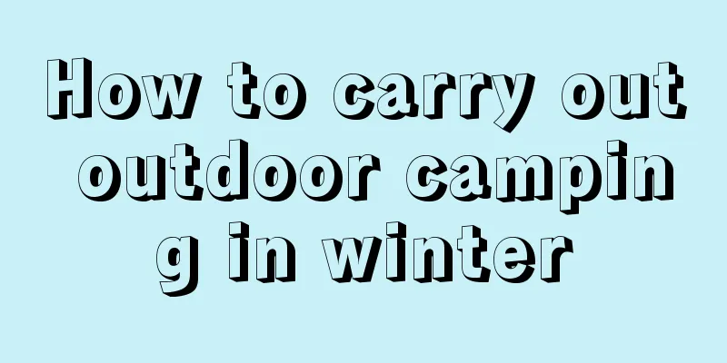 How to carry out outdoor camping in winter