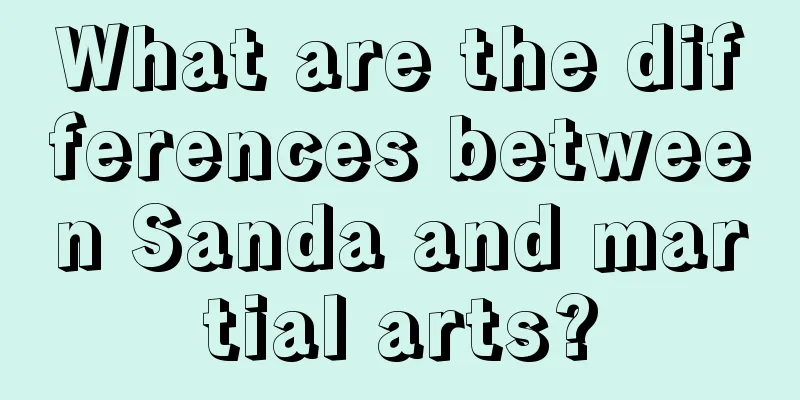 What are the differences between Sanda and martial arts?