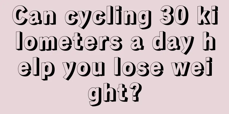 Can cycling 30 kilometers a day help you lose weight?