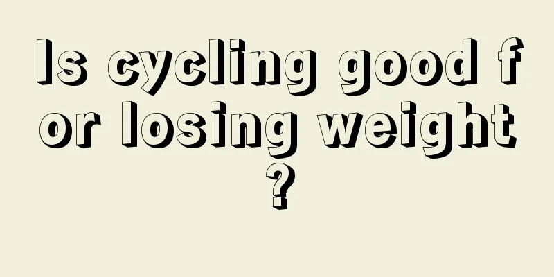 Is cycling good for losing weight?