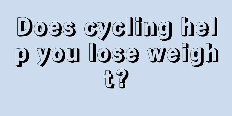 Does cycling help you lose weight?