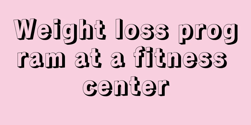 Weight loss program at a fitness center