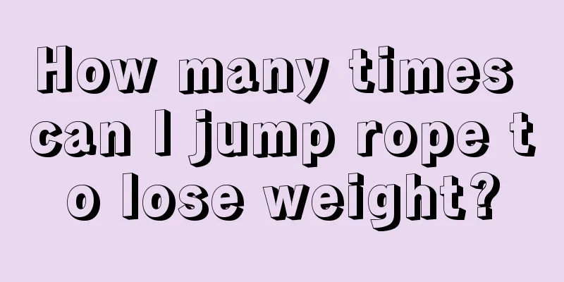 How many times can I jump rope to lose weight?