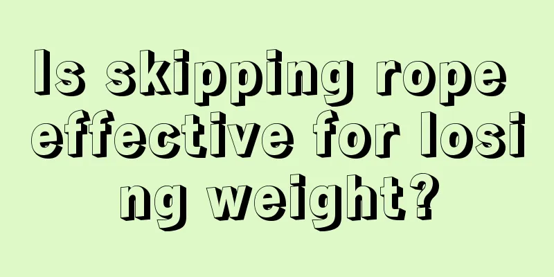 Is skipping rope effective for losing weight?