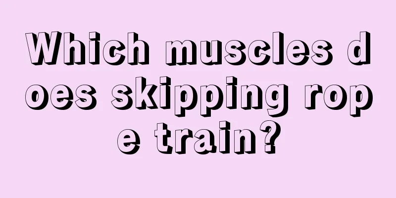 Which muscles does skipping rope train?