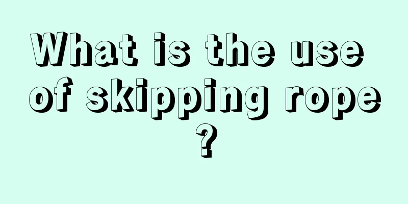 What is the use of skipping rope?