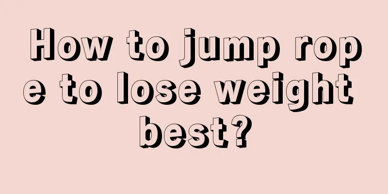 How to jump rope to lose weight best?