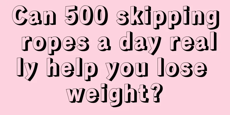 Can 500 skipping ropes a day really help you lose weight?