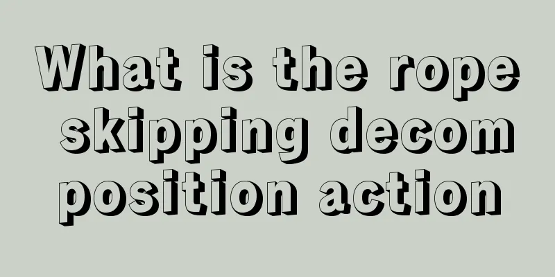 What is the rope skipping decomposition action