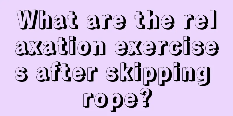 What are the relaxation exercises after skipping rope?