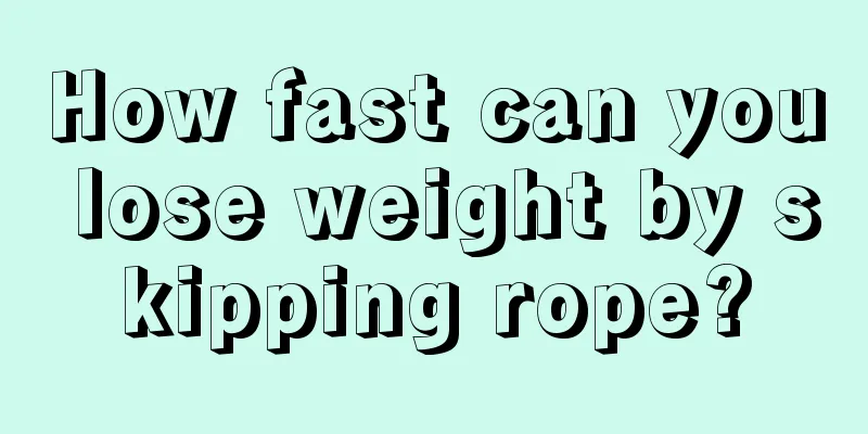 How fast can you lose weight by skipping rope?