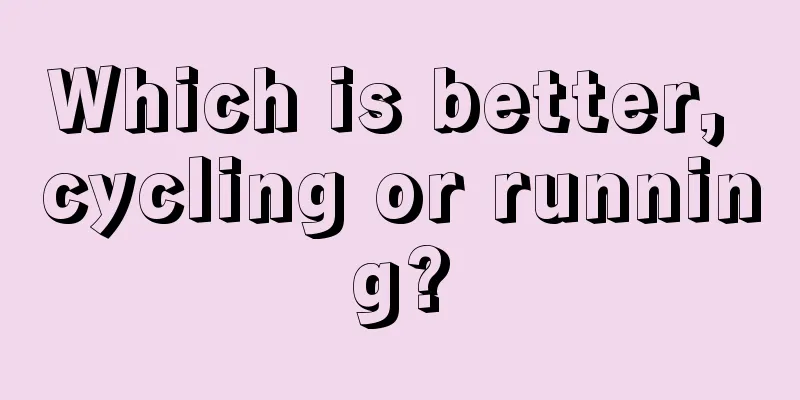 Which is better, cycling or running?