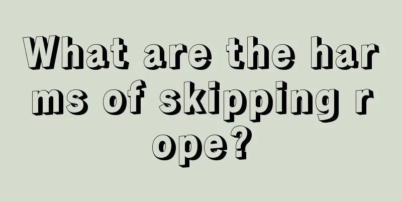 What are the harms of skipping rope?