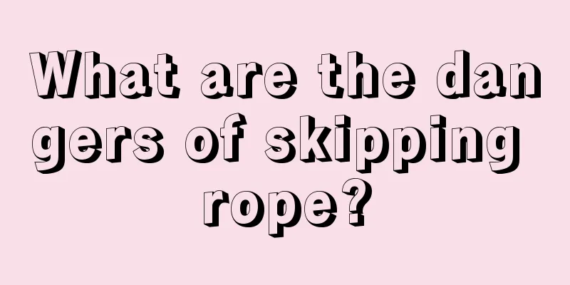 What are the dangers of skipping rope?