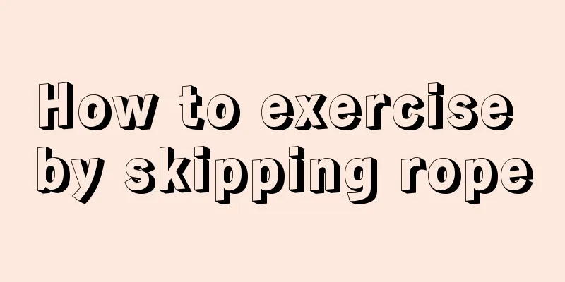 How to exercise by skipping rope