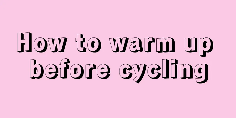 How to warm up before cycling