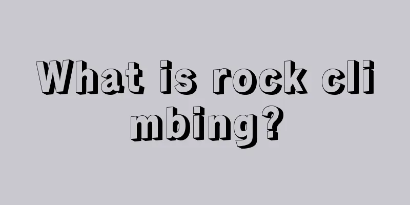 What is rock climbing?