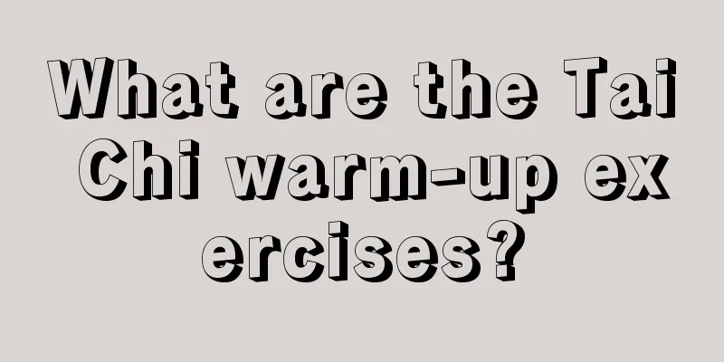 What are the Tai Chi warm-up exercises?