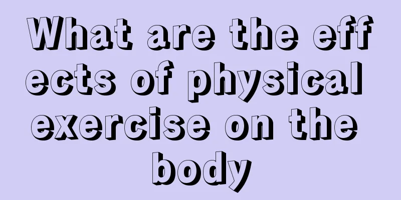 What are the effects of physical exercise on the body