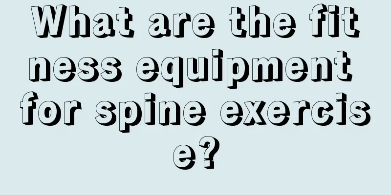 What are the fitness equipment for spine exercise?