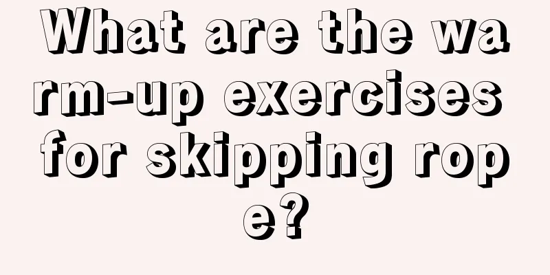 What are the warm-up exercises for skipping rope?