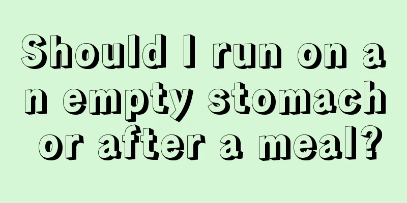 Should I run on an empty stomach or after a meal?