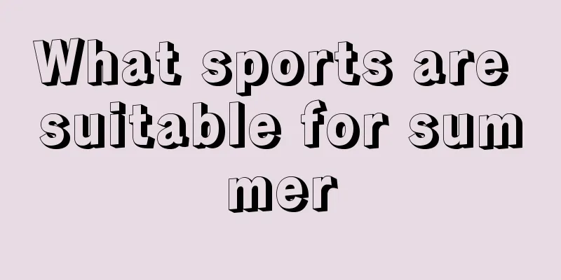 What sports are suitable for summer