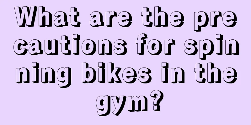 What are the precautions for spinning bikes in the gym?