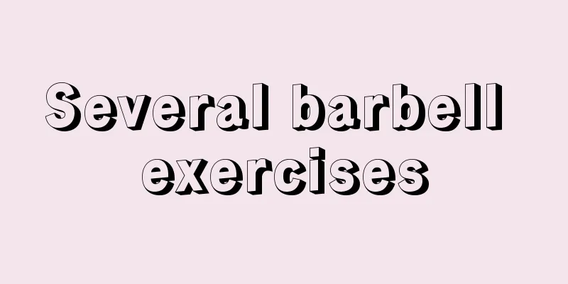 Several barbell exercises