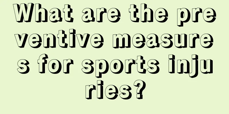 What are the preventive measures for sports injuries?