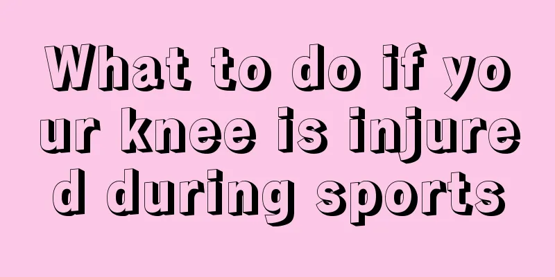 What to do if your knee is injured during sports