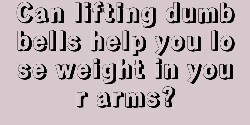 Can lifting dumbbells help you lose weight in your arms?