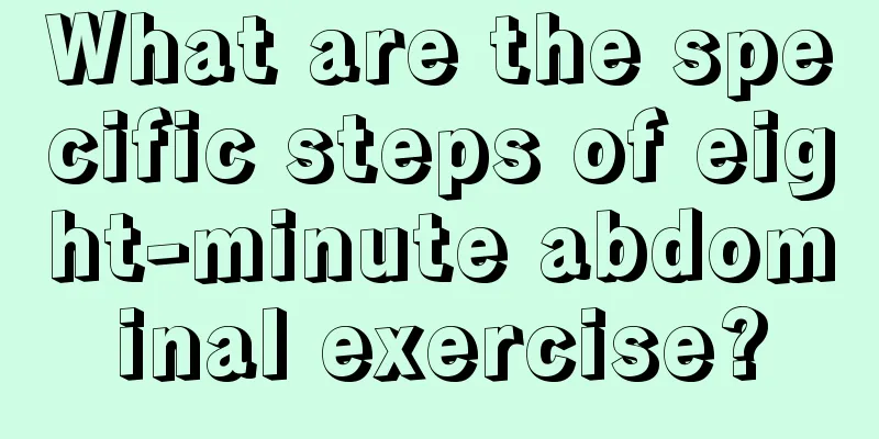 What are the specific steps of eight-minute abdominal exercise?