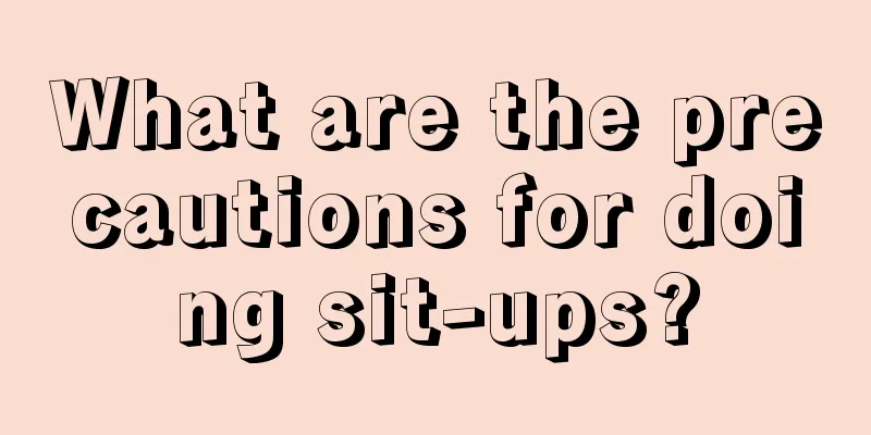 What are the precautions for doing sit-ups?