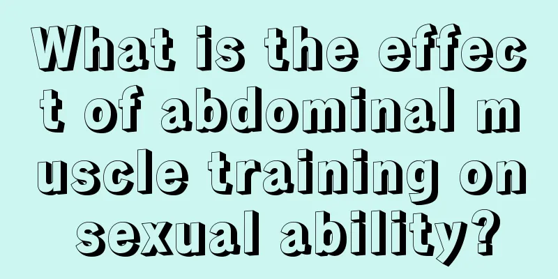 What is the effect of abdominal muscle training on sexual ability?