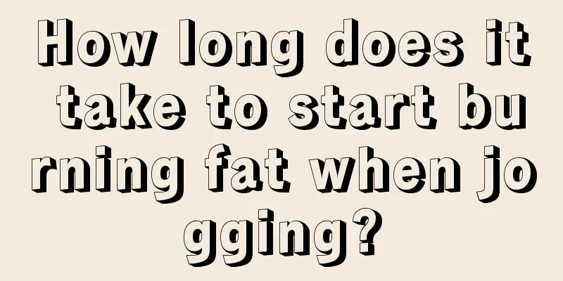 How long does it take to start burning fat when jogging?