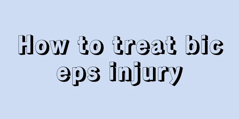 How to treat biceps injury