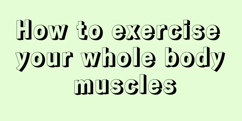 How to exercise your whole body muscles