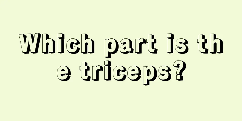 Which part is the triceps?