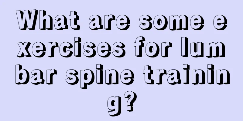 What are some exercises for lumbar spine training?