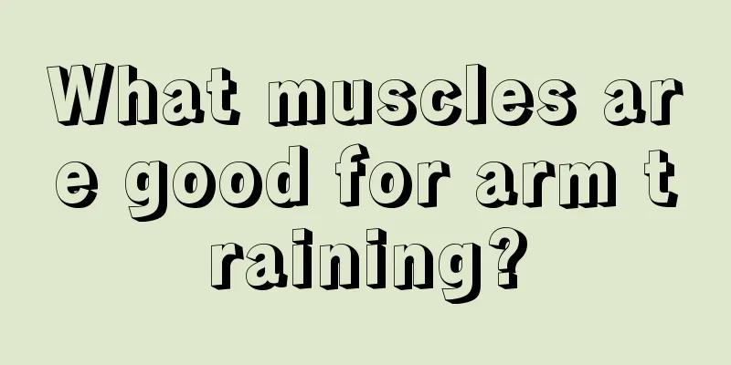 What muscles are good for arm training?