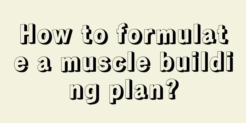 How to formulate a muscle building plan?